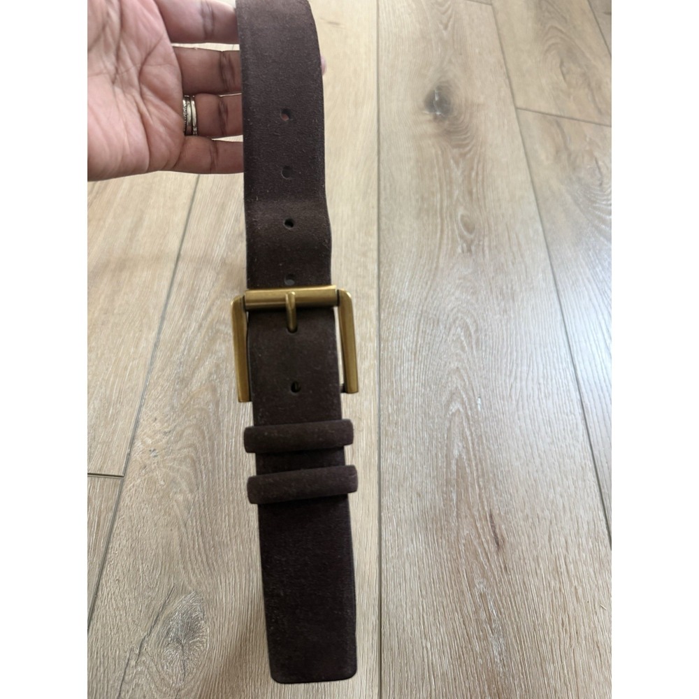 J Crew  Italian Leather Belt Womens M Adjustable Classic Minimalistic Brown